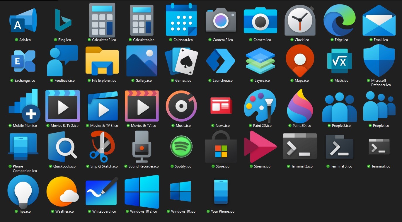 icons theme for windows 10