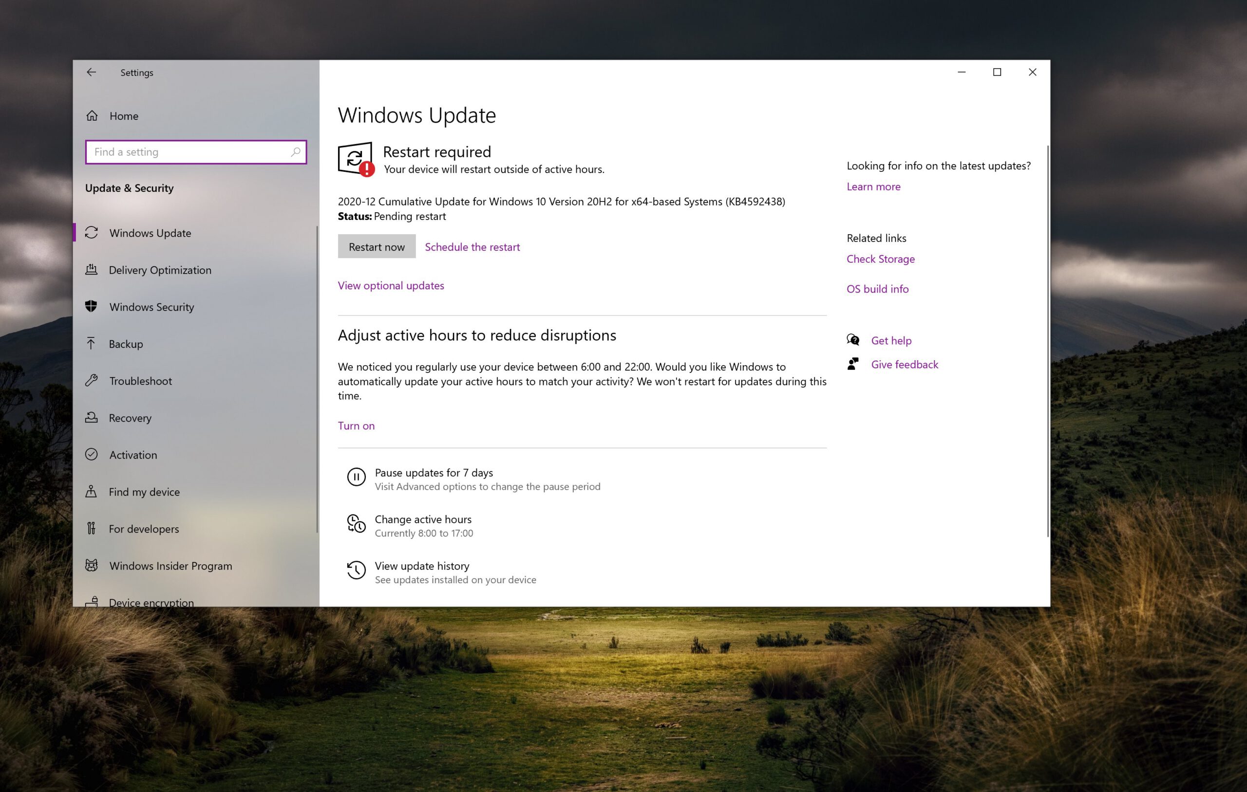 What s new in windows 10 cumulative update kb4592438 531718 2 scaled