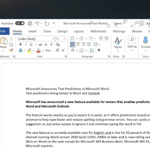 Microsoft announces text predictions in microsoft word 532245 2 scaled