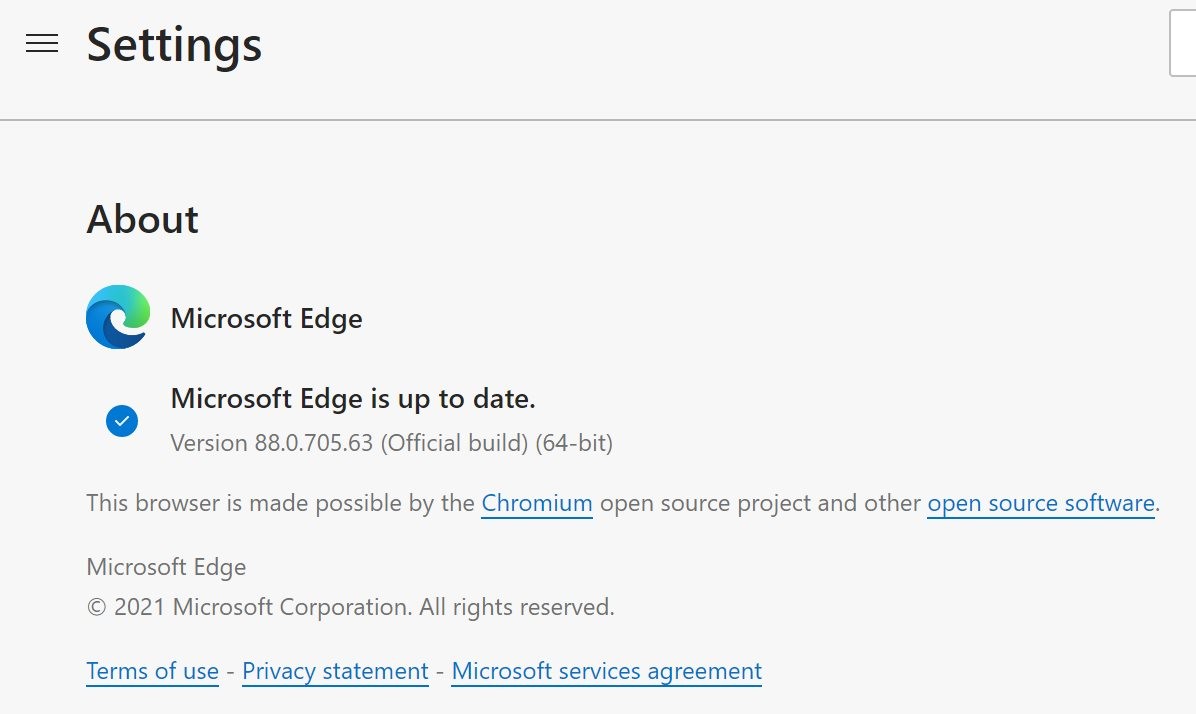 Microsoft edge 88 0 705 63 stable now available for download 532112 2