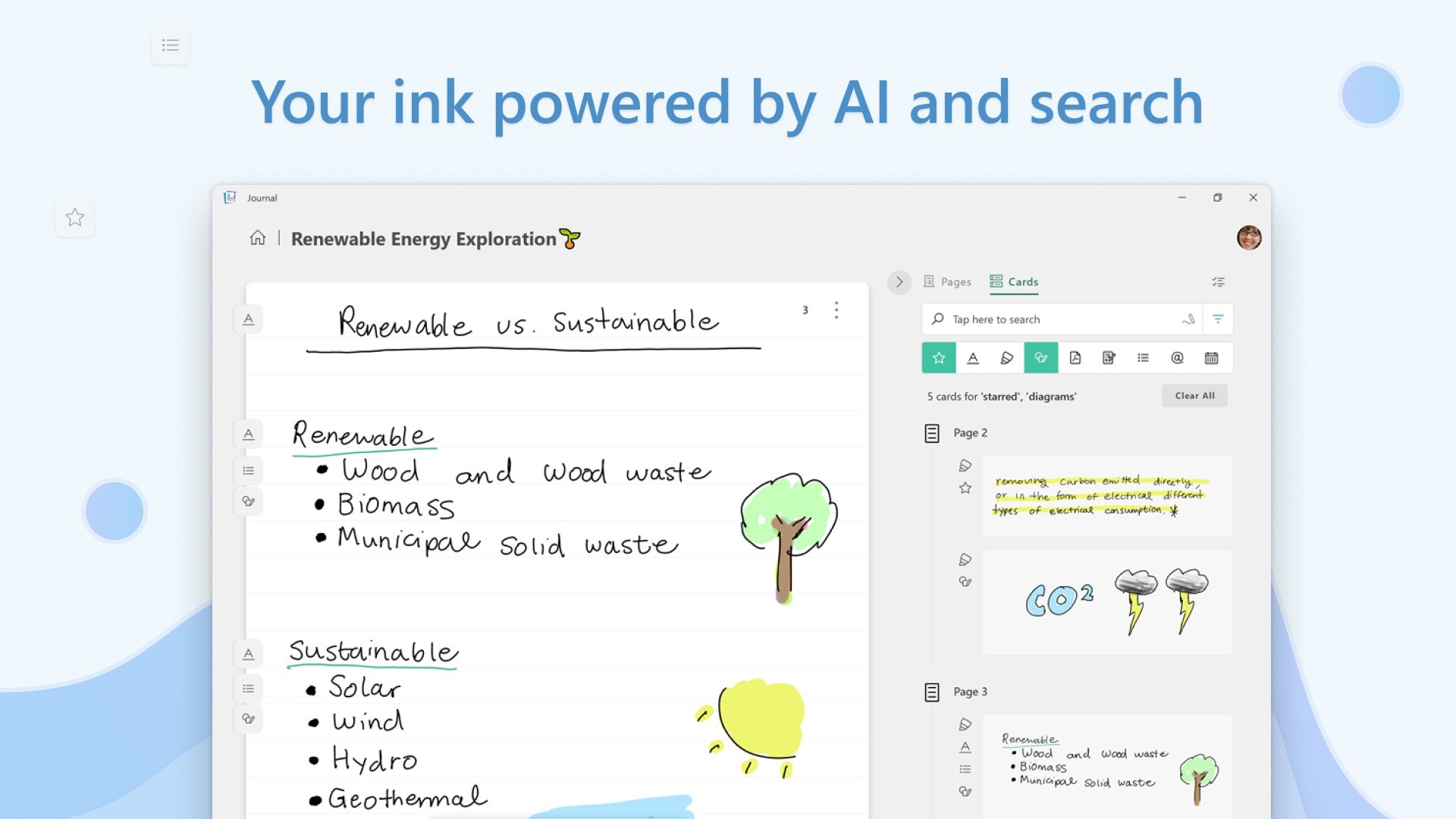 Microsoft garage launches journal an app making ink feel more natural 532208 2