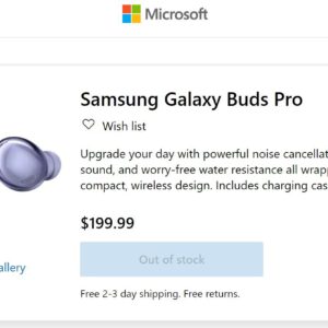 Microsoft starts selling the samsung galaxy buds pro already sold out 532122 2