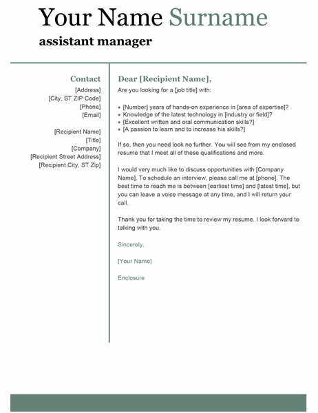 Download Basic Modern Cover Letter Template For Word WindowsMode