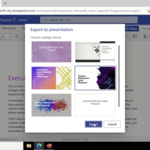 Microsoft word on the web can now convert a document into a presentation 532493 2