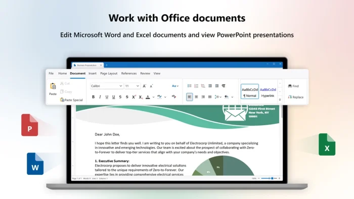 Office documents edit