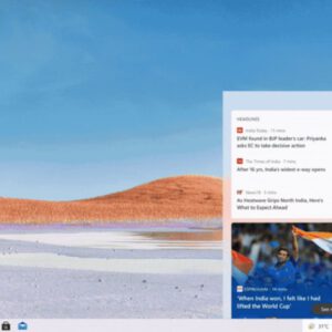 Microsoft brings the new windows 10 taskbar widget to production devices 532732 2
