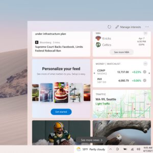 The latest windows 10 build bring more news and interests taskbar improvements 532627 2