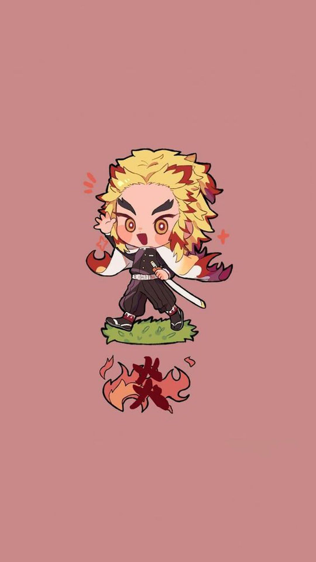 Chibi rengoku kyojuro wallpaper