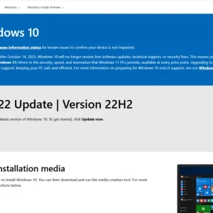 Latest 2026 windows 10 download page