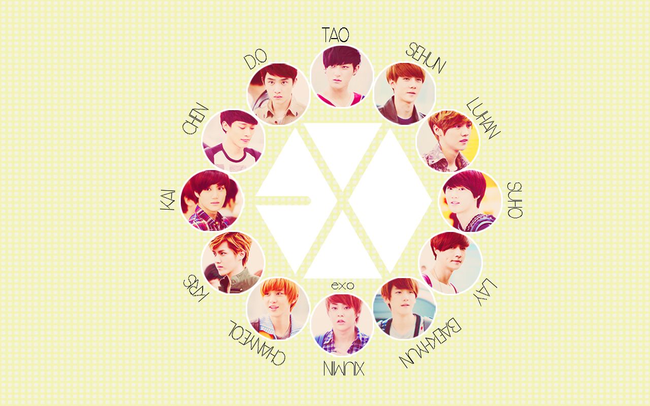 List of all EXO members wallpaper