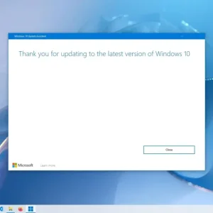 Windows 10 upgrade assistant tool