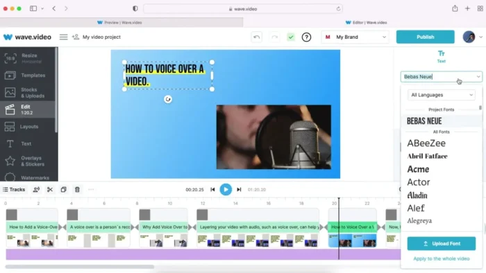 Wave video features