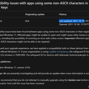 Microsoft confirms another windows 11 bug