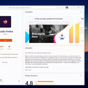 Firefox now available on windows 11 as a microsoft store