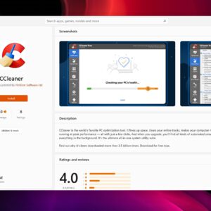 Ccleaner now available in the windows 11 app store