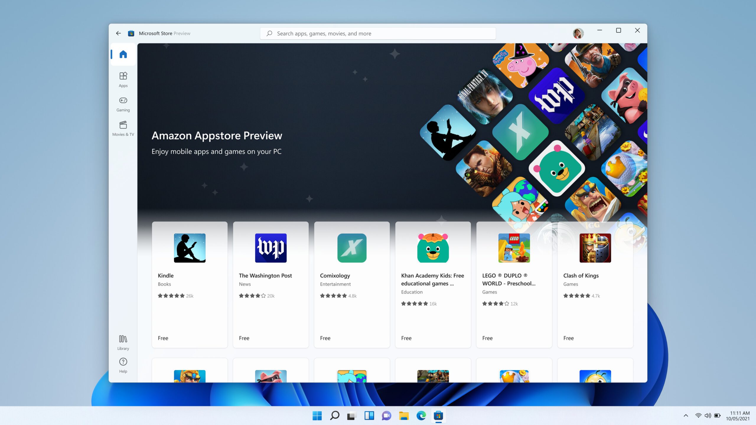 Microsoft brings android apps to windows 11 as part of