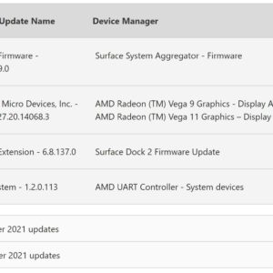 Microsoft releases firmware update for amd powered surface laptop 4