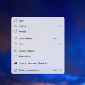 Microsoft tries to make the modern windows 11 context menus