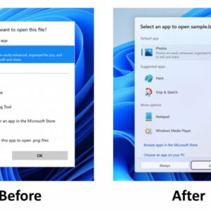 Microsoft updates the open with dialog with windows 11s look