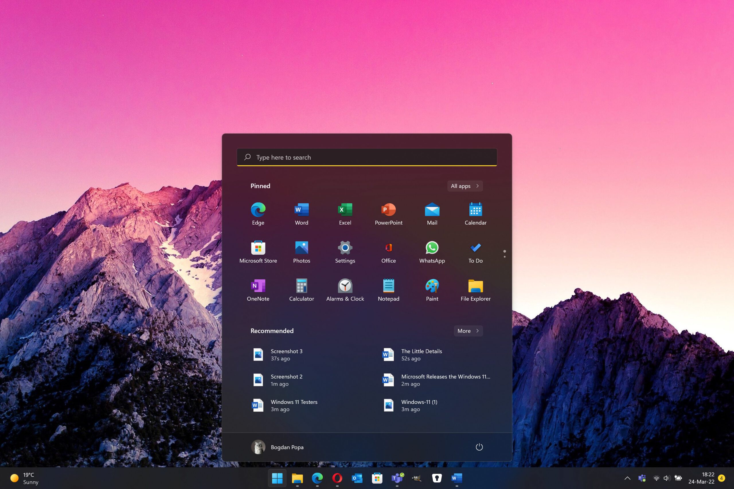 The windows 11 start menu gets new refinements in the