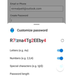 Microsoft authenticator updated with option to generate strong passwords
