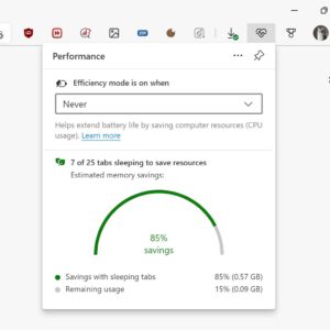 Microsoft edge 100 features improved sleeping tabs behavior