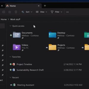 Onedrive can now become the default folder in file explorer