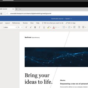 Web version of microsoft word to get a dark mode