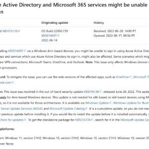 Microsoft releases emergency windows 11 update kb5016138