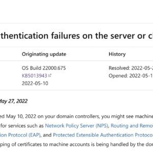 Microsoft releases new updates to fix windows authentication issues