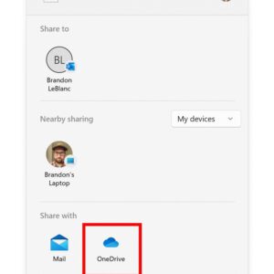 Uploading files to onedrive is now much easier on windows