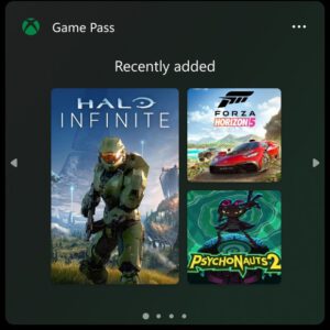 Windows 11 gets an official game pass widget