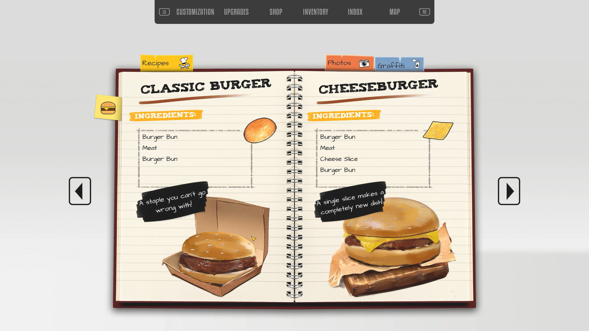 Burger menu