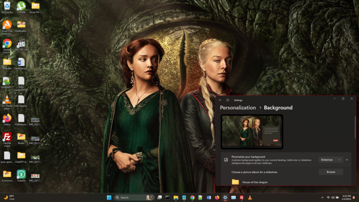 House of dragons theme screenshot