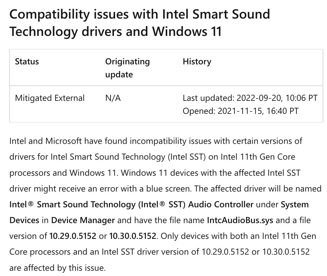 Microsoft confirms first upgrade block for windows 11 2022 update