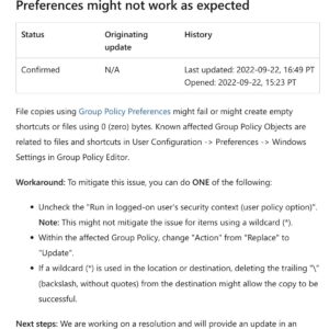Windows 11 2022 update hit by group policy glitch