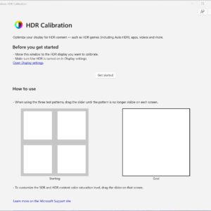 Windows 11 gets a new hdr calibration app