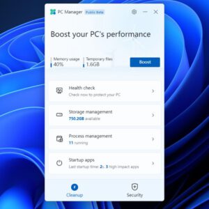 Microsofts pc manager is like ccleaner for your computer