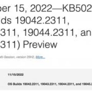 Microsoft releases windows 10 cumulative update kb5020030