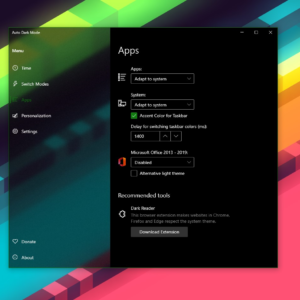Apps darkmode