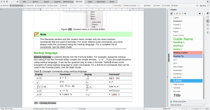 Writer libreoffice