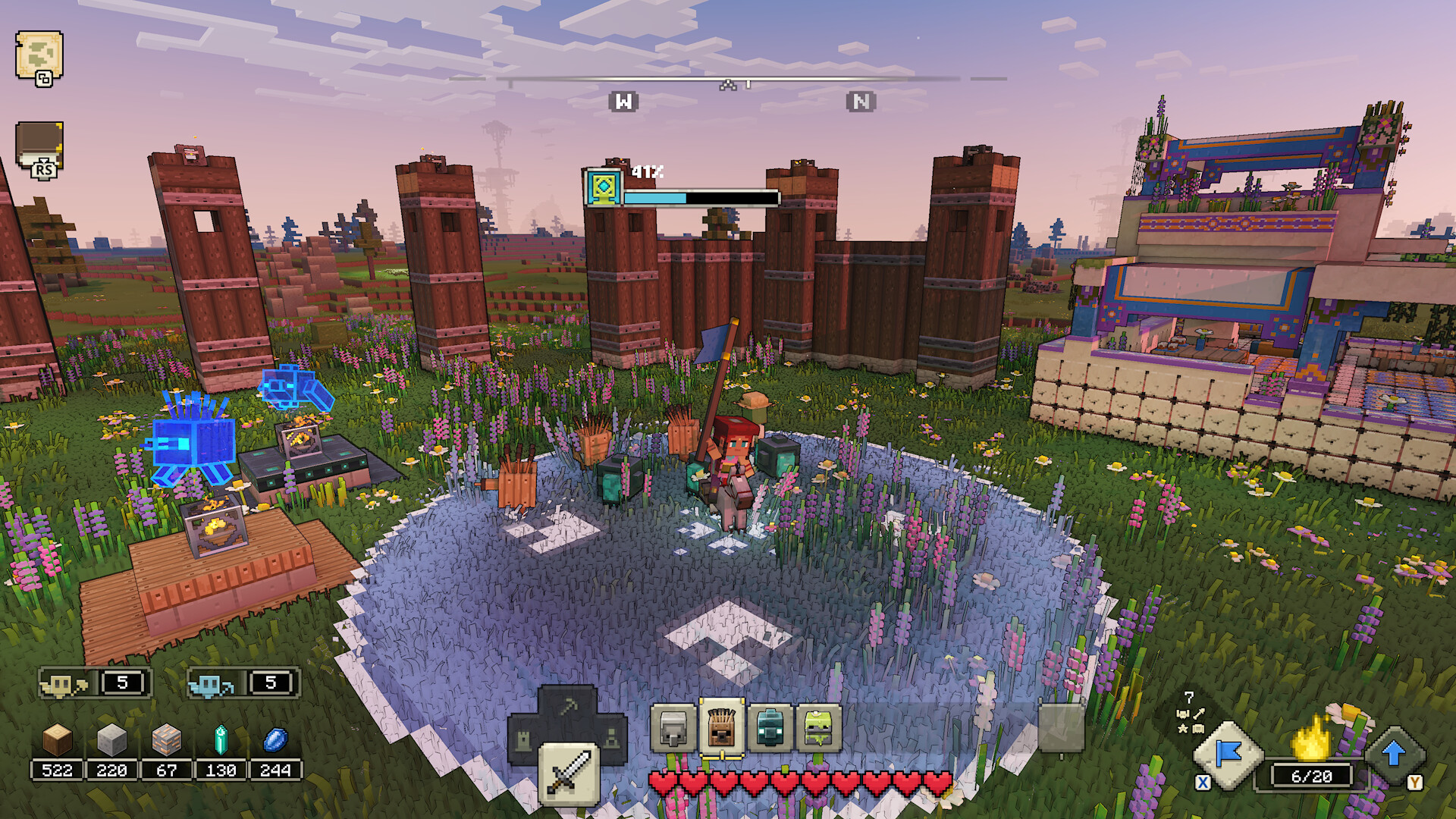 Minecraft legends gameplay graphics