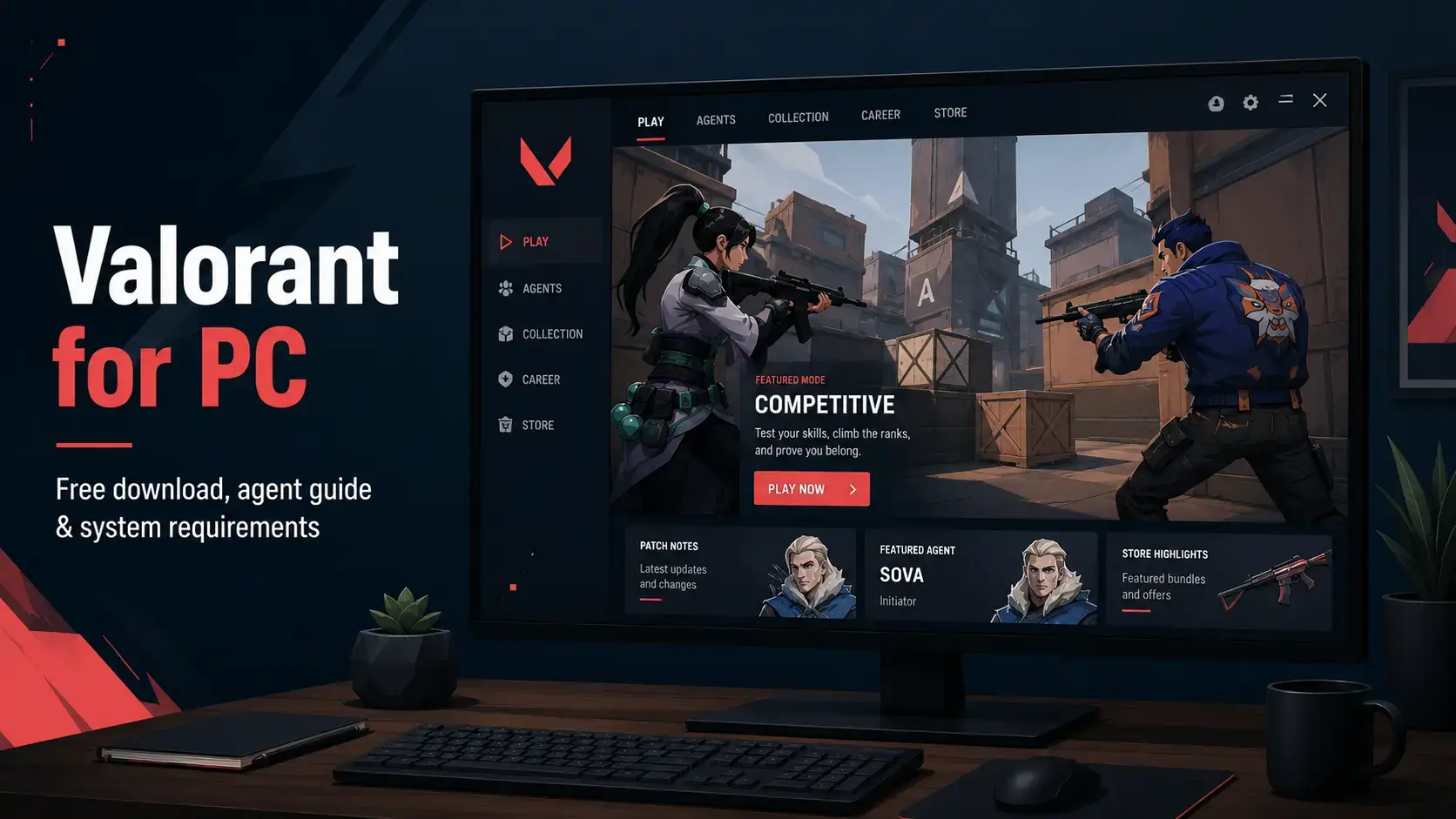 Valorant game for windows pc cover - Valorant for Windows PC: Download Guide & Features