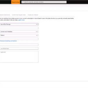 Cognitive search import data