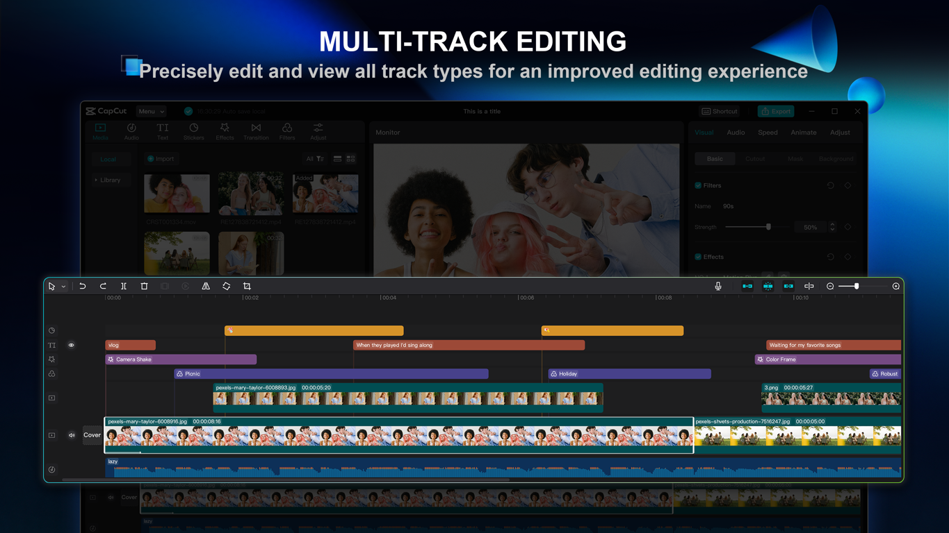 Multi track editing