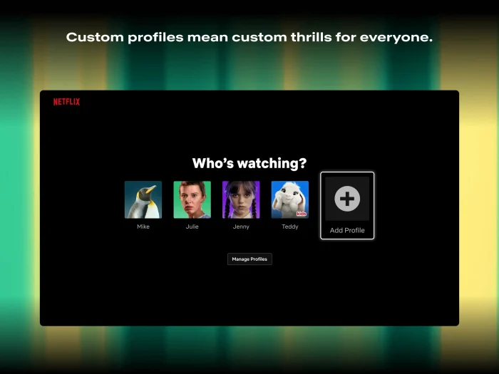Custom profiles - Netflix for Windows 11