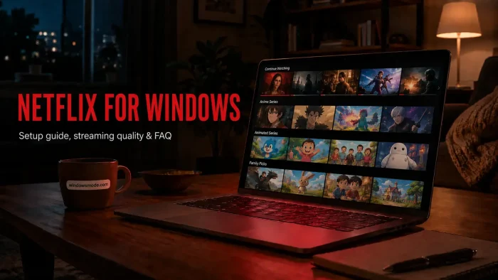 Netflix for pc cover - Netflix for Windows 11