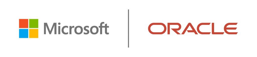 Microsoft and Oracle logos