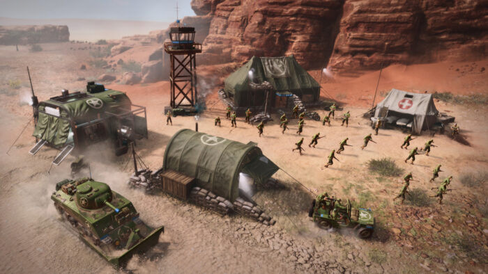 Army camp base