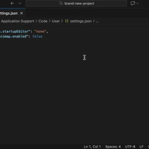 Edit settings json 005
